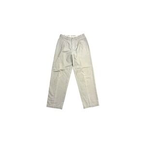 Pierre Cardin Pants Mens 32x30 Beige Pleated Chino Cotton‎ Straight Leg Casual